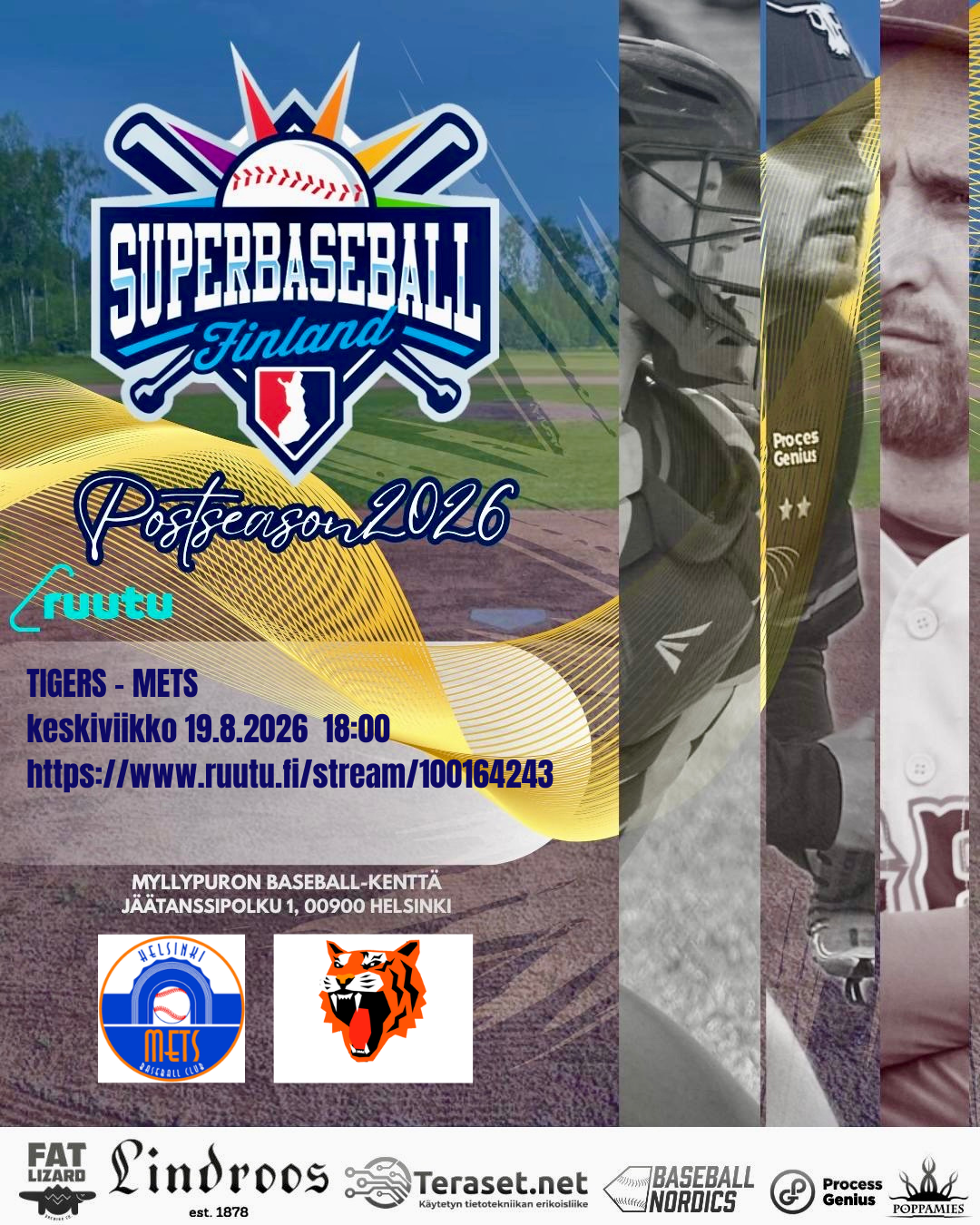 Mets – Puumat keskiviikko 19.8.2026 1800